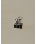 Acco 3/4&quot; Foldback Black Binder Clips 5/16in Capacity, Small, Loose Qty 25 - $6.96 CAD