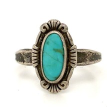 Vtg Sign Sterling Bell Trading Post Native American Turquoise Scroll Rin... - $39.60