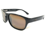 Maui Jim Sunglasses CUSTOM MJ 721-02 Mixed Plate Polished Black Hcl Brow... - $265.22