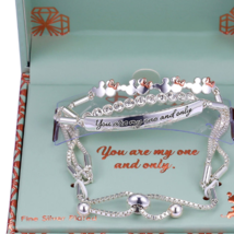 Disney Mickey Minnie Silver One and Only Bracelet Mother&#39;s Day - £52.53 GBP