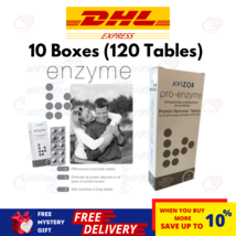 10 Boxes Avizor PRO-ENZYME Protein Remover Tablets 12&#39;s Contact Lenses Soft DHL - £152.74 GBP