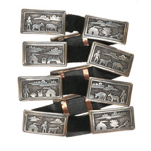 Tommy Singer Navajo Storyteller sterling concho belt - $1,569.65