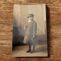 Vintage Photo 1900s To School or To the Office? Best Dressed Boy Coat Ha... - $182.70 MXN