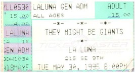 They Might Be Giants Ticket Stub May 30 1995 Portland Oregon - $24.74