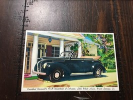 President Roosevelt&#39;s Car Ford Convertible Little White House Georgia Un... - £29.46 GBP