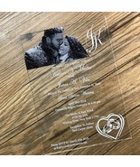 10pcs custom printing Acrylic Wedding Invitations,Acrylic Birthday Invit... - $32.00