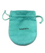 Tiffany &amp; Co. Jewelry Storage Pouch Small Drawstring Bag Blue - $9.90