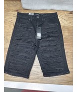 NEW Waimea Skinny Fit Black Distressed Studded Shorts Men&#39;s Size 32 KG JD - $24.74