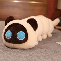 Creative Cat Caterpillar Plush Toys Stuffed Soft Animal Long Pillow Funny Bed Cu - £17.45 GBP