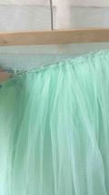 Mint Green Flower girl Tutu Skirts Girl Mini Skirts Baby Tutus- Elastic Waist image 4
