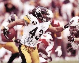 Troy Polamalu Signed Autographed Glossy 8x10 Photo - Pittsburgh Steelers - £62.90 GBP