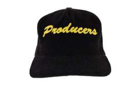 Vintage 80s K-Products Distressed Producers Spell Out Corduroy Snapback Hat USA - £29.56 GBP