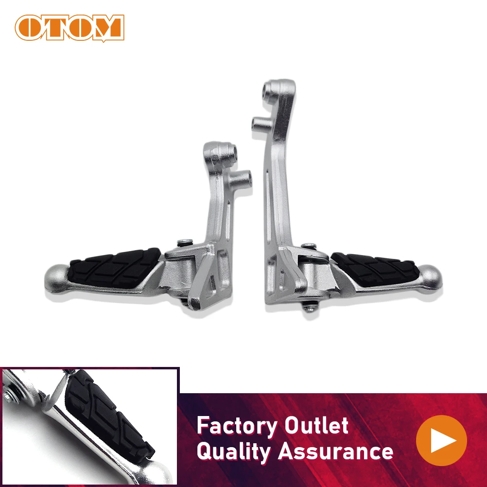 OTOM Motorcycle Accessories Rear Footpegs Foot Rests Pegs Pedals Foldabl... - $55.71