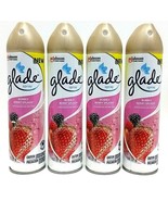 4 SC.Johnson Glade Air Freshener Spray Scnt Bubbly Berry Splash Eliminat... - $532.12 MXN