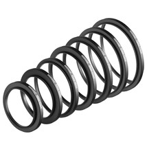 NEEWER 7PCS Step Up Rings Filter Adapter, 49-52mm, 52-55mm, 55-58mm, 58-62mm, 62 - £23.52 GBP