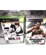 Lot Of 2 Knockout Kings 2002 ,NHL 06 (Microsoft Xbox, 2005) Free Shipping - €8,06 EUR
