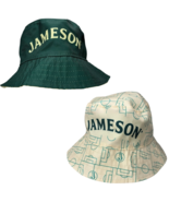 Jameson Whiskey Reversible Bucket Hat 1side Green 1side Yellow basketbal... - $26.56 CAD
