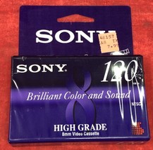 NEW Sony 8mm Video Cassette Tape High Grade 120 Minutes P6-120HG NTSC PAL Sealed - £7.00 GBP