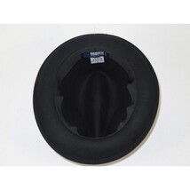 Men's Broner Wool Hat Classic Soft Fedora HIGHRISE 73-021 Black Red image 5