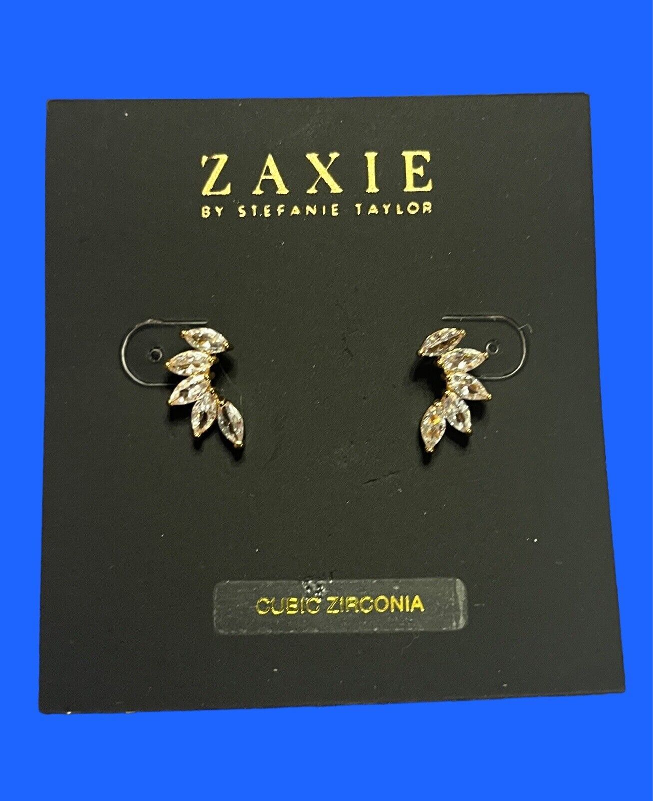 ZAXIE by Stefanie Taylor Find Your Spark Opal Stud Earrings in Gold NWT MSRP $28 - $19.79