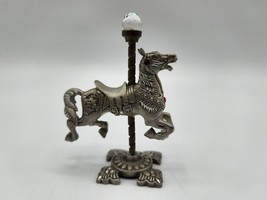 1991 Masterworks Fine Pewter Carousel Horse 3&quot; - £7.78 GBP