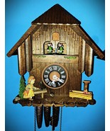 Albert Schwab Girl &amp; Schnauzer Dog Musical Cuckoo Clock - $246.51