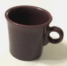 Fiesta Purple HLC USA Vintage 80s Ceramic Tea Coffee O Ring Handle Mug 3.5&quot; - £5.00 GBP