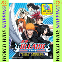 BLEACH Anime DVD (Vol.1-366 End) + The Movie 1-4 + 2 Special + Live Action Movie - £76.65 GBP