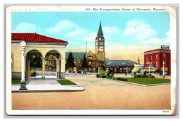 Transportation Center and Depot Cheyenne Wyoming WY UNP WB Postcard Y14 - £3.07 GBP