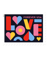 USPS Love 2021 STAMP SHEET 20 Forever Stamp Sheet - £9.82 GBP