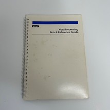 Wang Computers Word Processing Quick Reference Guide Manual Book 1983 - $13.98