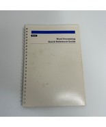 Wang Computers Word Processing Quick Reference Guide Manual Book 1983 - $13.98