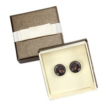 Dachshund smooth. Cufflinks with box for dog lovers. Photo jewellery. Men&#39;s jewe - £15.57 GBP
