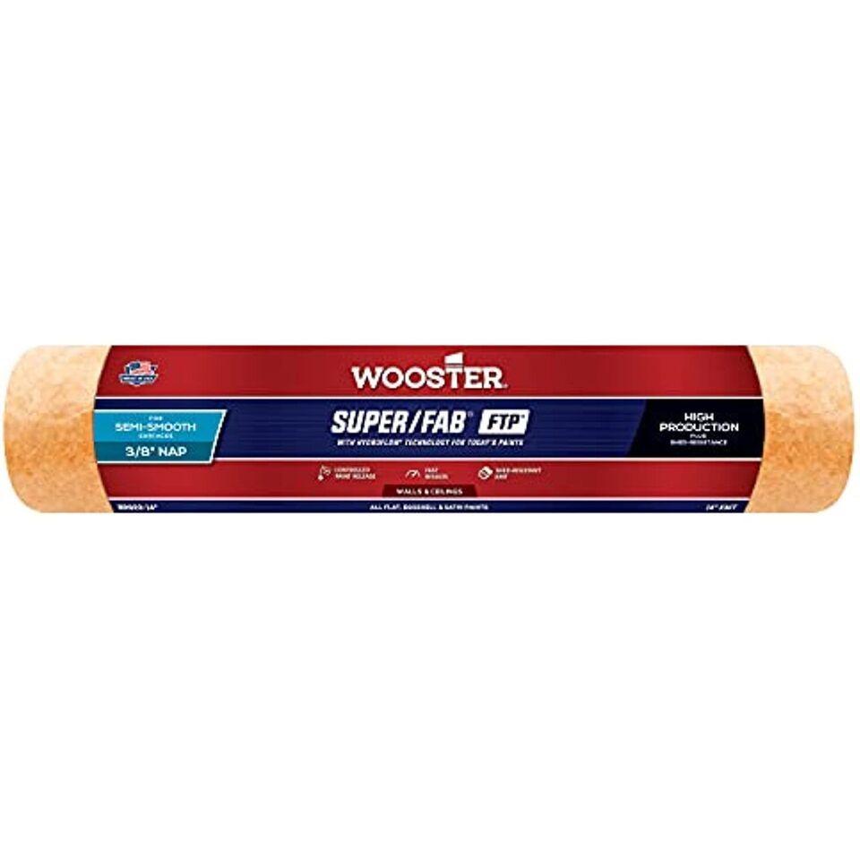 Wooster Brush RR923-14 Inch Super Fab FTP Roller Cover, 3/8-Inch Nap - $22.19