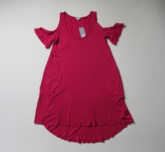 NWT Splendid Cold Shoulder in Pink S/S High Low A-line T-Shirt Dress S $68 - £7.90 GBP