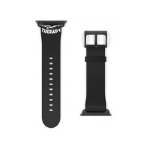 Vegan Leather Apple Watch Band - Black and White Camping Design - Gift f... - £30.65 GBP