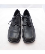 VENTURINI Venice Lace Black Leather Oxford Lace Up MENS 8.5M Shoes EUC - $29.65