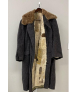 Vintage 40s USSR Soviet WWII Buffalo &amp; Sheep Skin Lined Wool Military Ja... - $341.55
