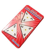 Deluxe Tri-Ominos Tin Classic Triangular Domino Game Pressman Toy 021853... - $21.09