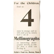 Mellin&#39;s Food Mellinographs Film 1897 Advertisement Victorian Baby Food ... - $373.69 MXN