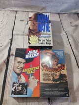 JOHN WAYNE 4 VHS Movie Lot Stagecoach Sagebrush Trail Lawless Range Star... - £5.50 GBP