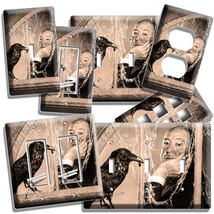 Alfred Hitchcock Crow Hollywood Tv Room Light Switch Outlet Wall Plate Art Decor - £13.34 GBP+
