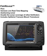 LOWRANCE HOOK REVEAL 7 CHARTPLOTTER/FISHFINDER W/SPLITSHOT TRANSOM MOUNT... - $10,833.48 MXN