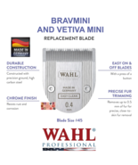 Wahl Replacement Easy Clean #45 BLADE for BravMini,Vetiva Mini Trimmer C... - $49.99