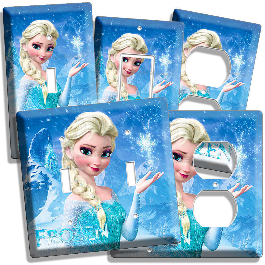 DISNEY FROZEN ELSA LIGHT SWITCH OUTLET PLATES LIVING ROOM GIRLS BEDROOM DECOR 2
