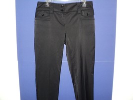 Worth Pants Size XS Black Stretchy Cotton/Nylon w/Sheen Reverse Seams Tapered - £15.40 GBP