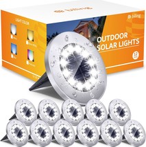 Bright 12 Led Solar Ground Lights That Are Waterproof And Solar-Powered ... - $46.08