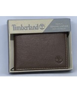 Timberland Men&#39;s Genuine Leather Passcase Credit Card Id Billfold brown ... - $339.48 MXN