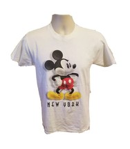 Walt Disney World Mickey Mouse New York Adult Small White TShirt - £11.68 GBP