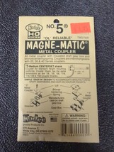 Kadee No. 5 Magne-Matic Metal &quot;OL&#39; RELIABLE&quot; Coupler 2-Pair HO Scale - £11.75 GBP